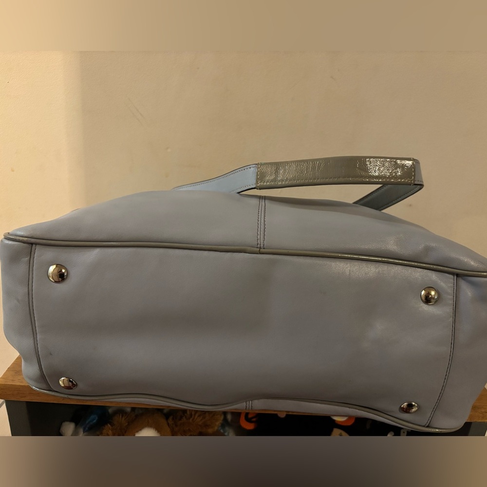 COACH ADDISON MULTI FUNCTION DIAPER BAG SATCHEL SKY BLUE LEATHER F18374 CROSSBOD - Picture 15 of 16